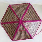 Foldable woven straw hat