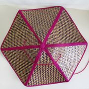 Chapeau paille tressée pliable