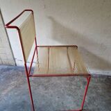 Giandomenico Belotti (1922-2004) - Set of 4 stackable chairs - Spaghetti model, Fly Lin edition