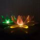 Green Water Lily Lotus Flower Night Light Lamp, Eastern Europe