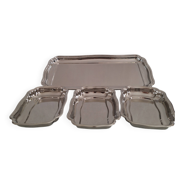 Set of tray and bowls by Jean Gozon