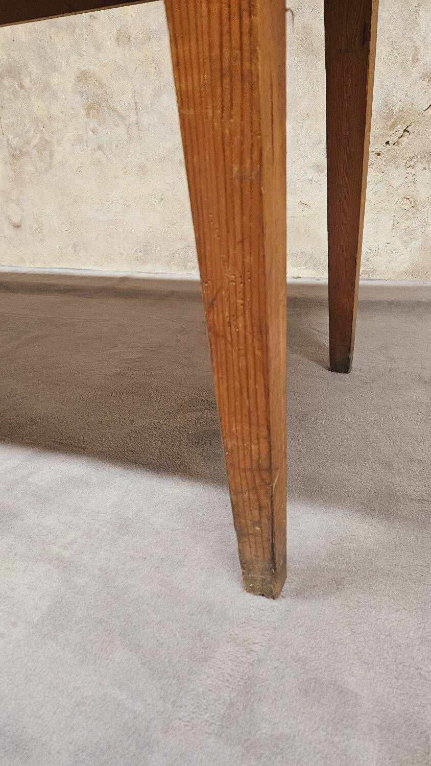 Large fir farmhouse table, 1960s