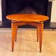 Maison Gouffé Gueridon Table in Sycamore and Bronze, France, circa 1950