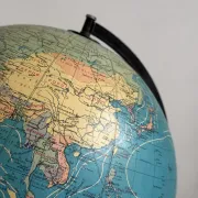 Globe terrestre vintage 1977