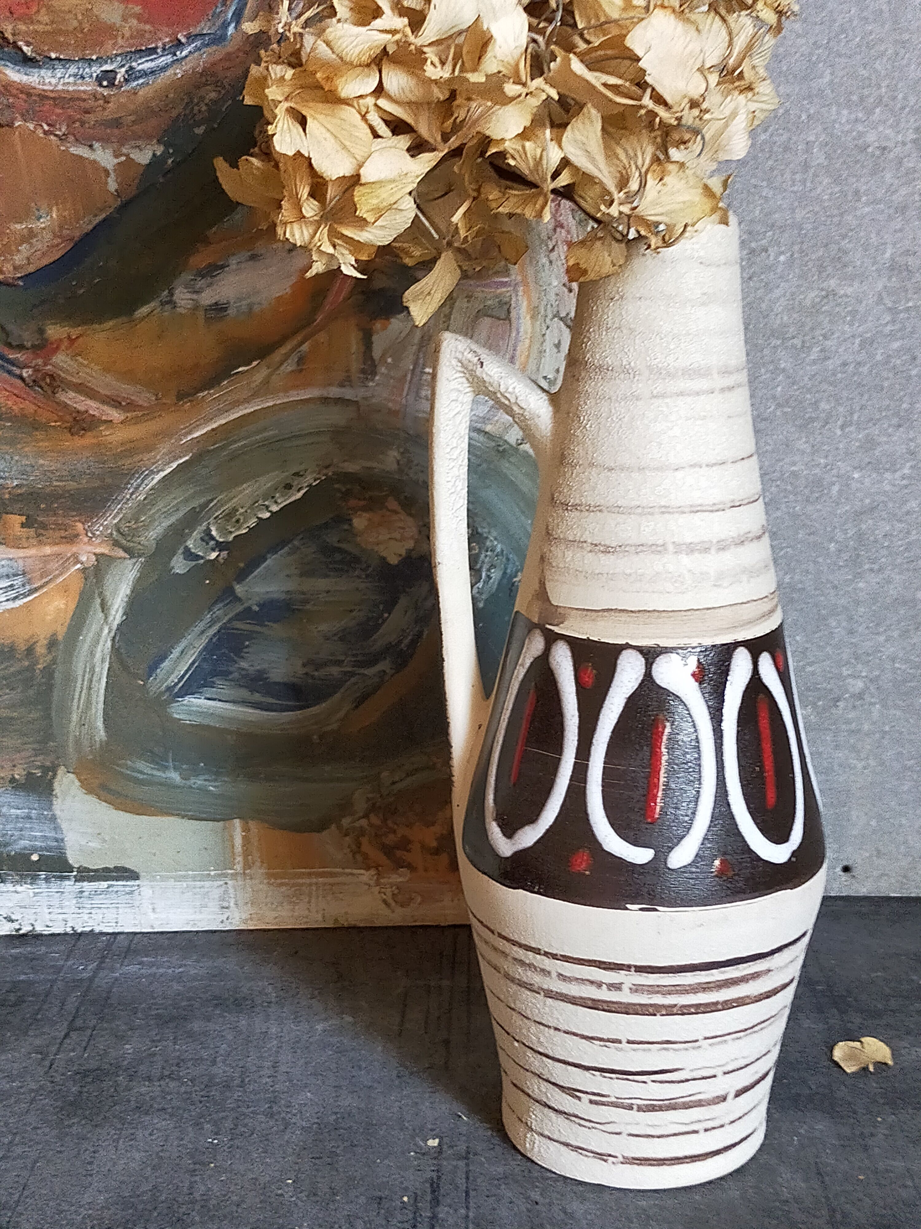West-Germany vintage ceramic cove vase 50s