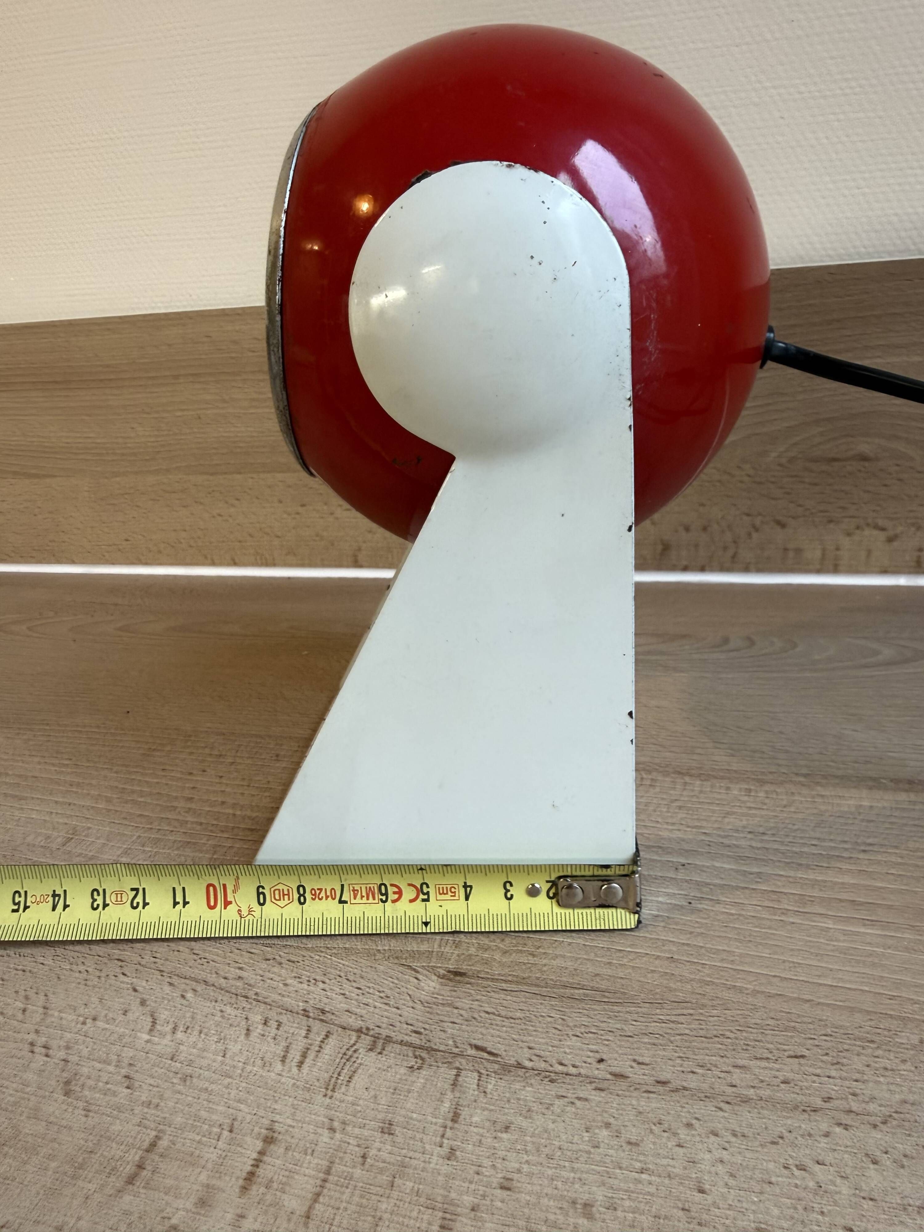 Pair of Vintage Desk Lamps eye ball "Polifemo" Space Age