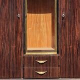 Cabinet en ébène de Macassar par Sanyas & Popot