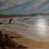Painting oil on marine panel signed