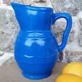 Blue pitcher