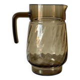 Smoked glass pitcher
