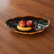 Large Vallauris bowl in glazed ceramic, free form – vintage