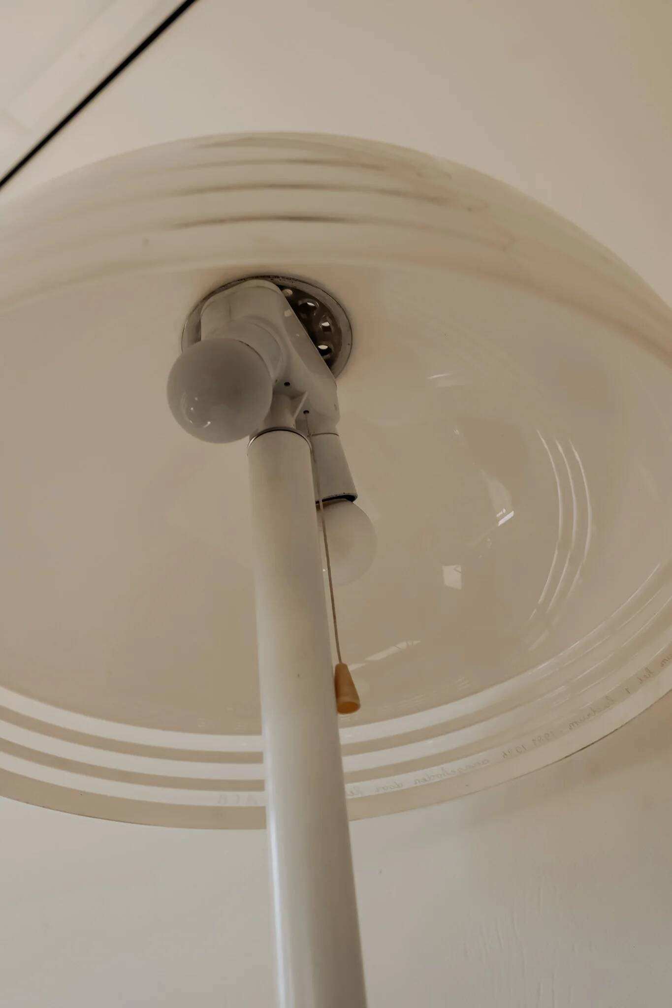 Dijkstra mushroom table lamp with plexiglass shade, 1970s