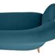 Three-seater sofa in German velvet, 1960s, ocean blue, restored.