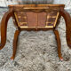 Louis xv style writing table nightstand wood + drawer 19th century walnut vintage