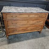 Louis XVI Period Blond Mahogany Chest of Drawers - 18th Century