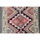 1970s Vintage Turkish Oushak Handmade Wool Cotton Orange Runner Rug 89x319