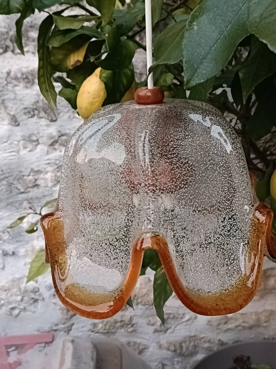 Suspension verre soufflé de Murano, 50'