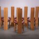 8 chaises Iris par Bob Van den Berghe pour Van den Berghe – Pauvers