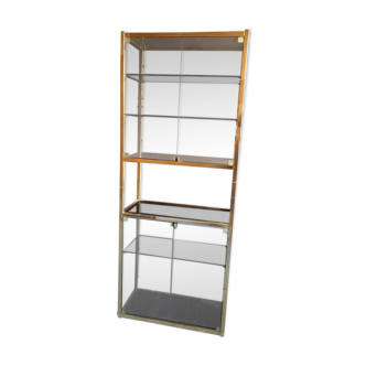 Brass bookcase