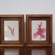 True alguier in walnut frame France 1960