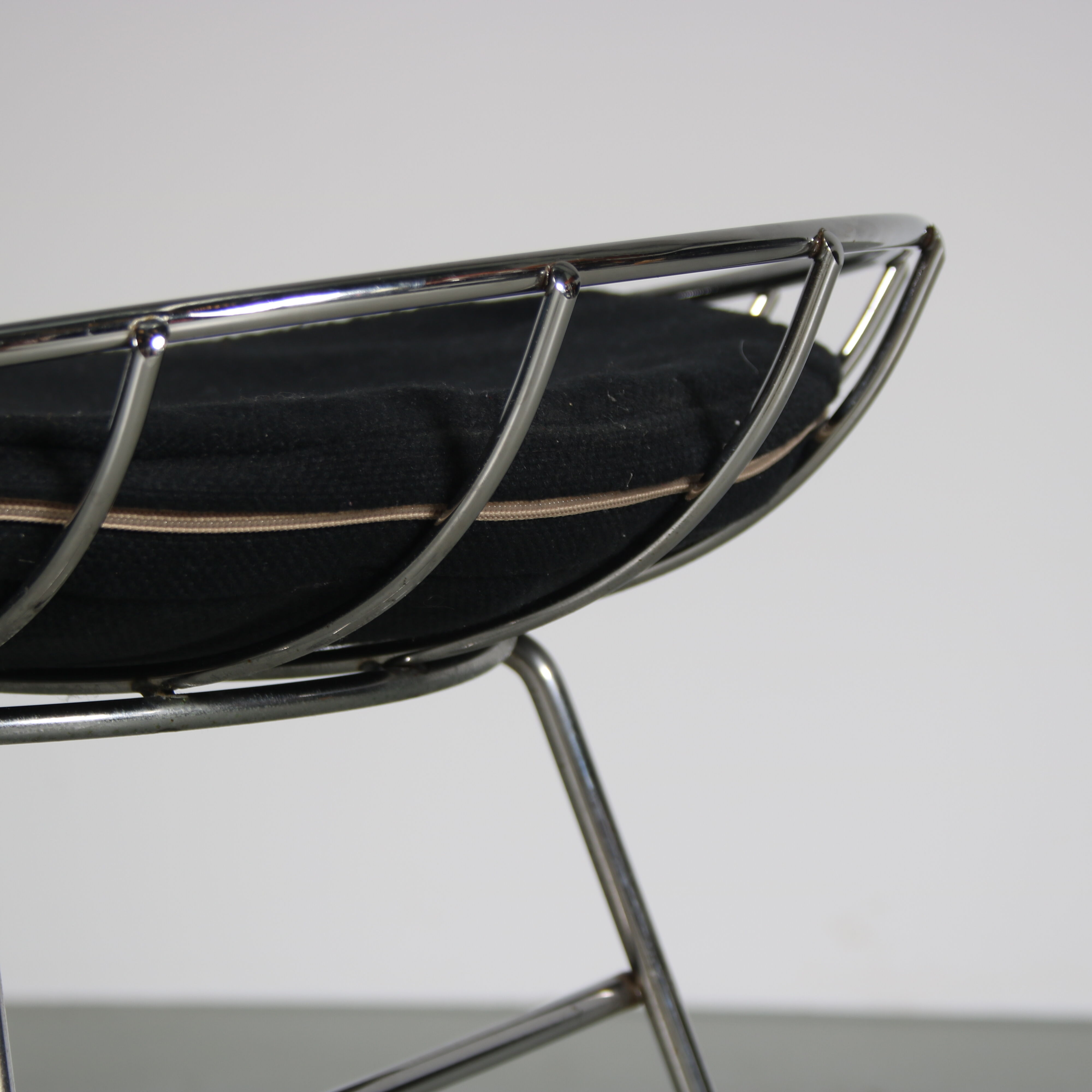 1960s Wire metal stools by Tomado from the Netherlands