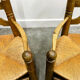 Pair of Charles Dudouyt low rushed easy armchairs, 1940s.