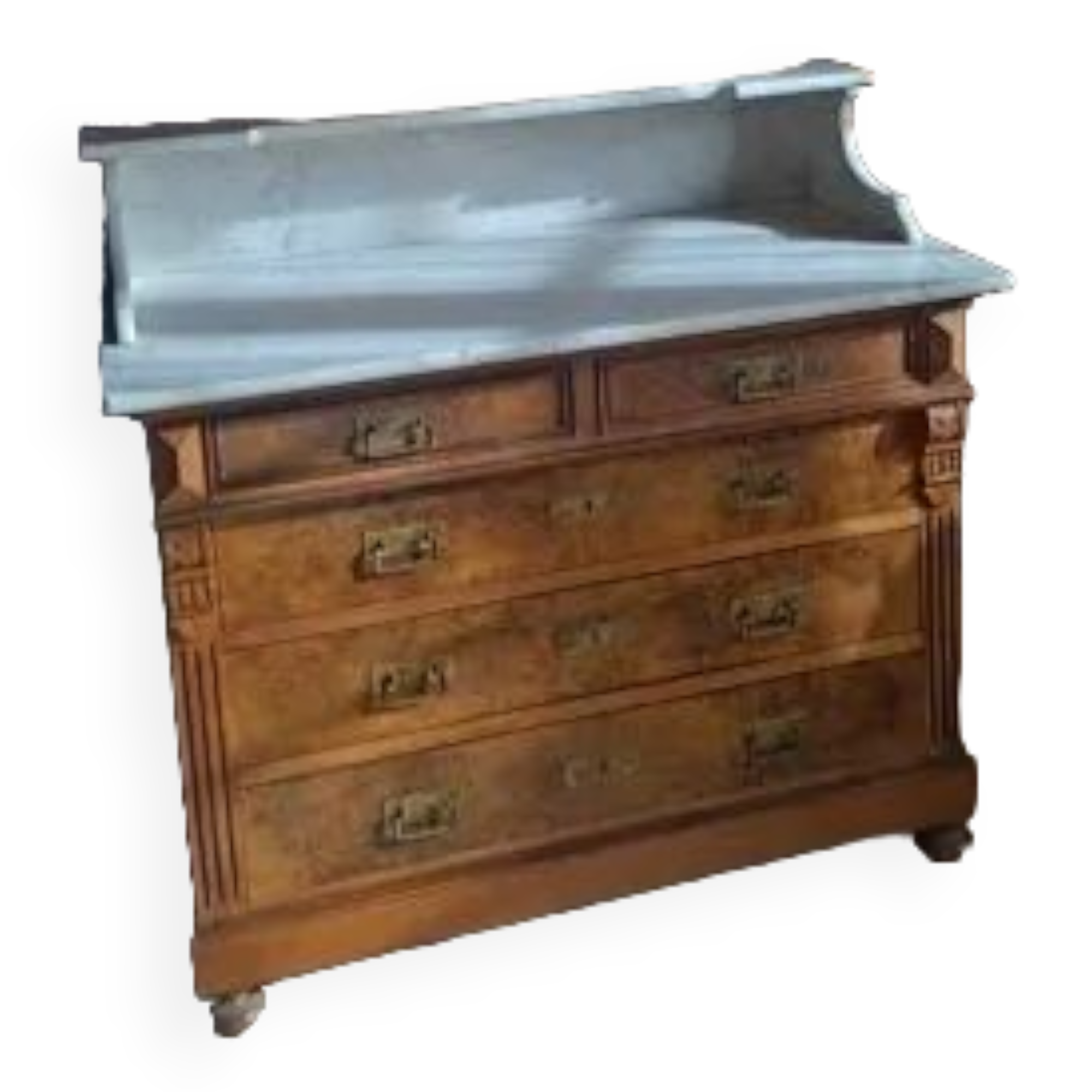 Old chest of drawers high dressing table