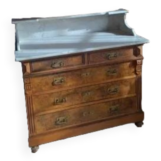 Ancienne commode coiffeuse haute
