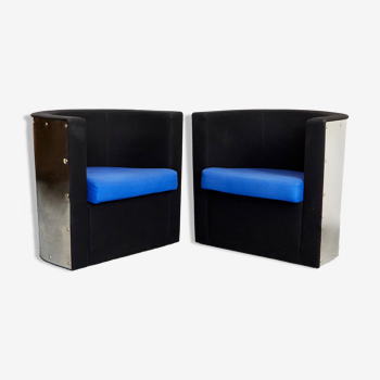 Deux fauteuils El Lissitzky Club D62 pour Tecta