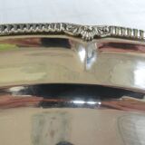 Grand plat ovale en métal argenté Wiskemann (Belgique - Bruxelle)