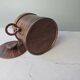Vintage wooden ice bucket with ring handles - Mid-Century Modern