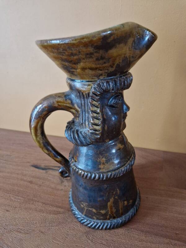 André Rozay (1913-1991) at La Borne - Anthropomorphic pitcher - In stoneware