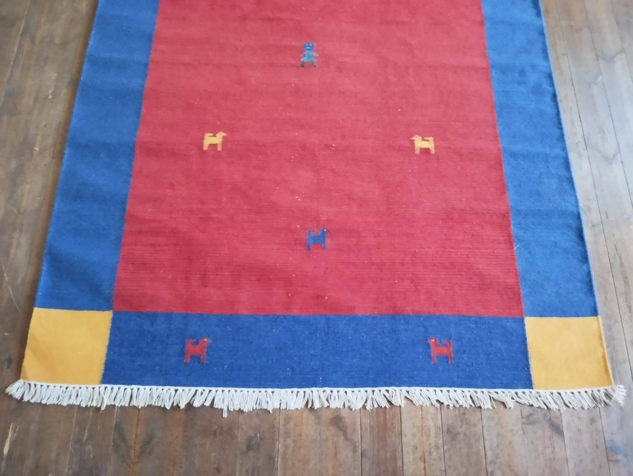 Handmade Indo Gabbeh rug 233x171cm