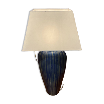 Blue ceramic table lamp