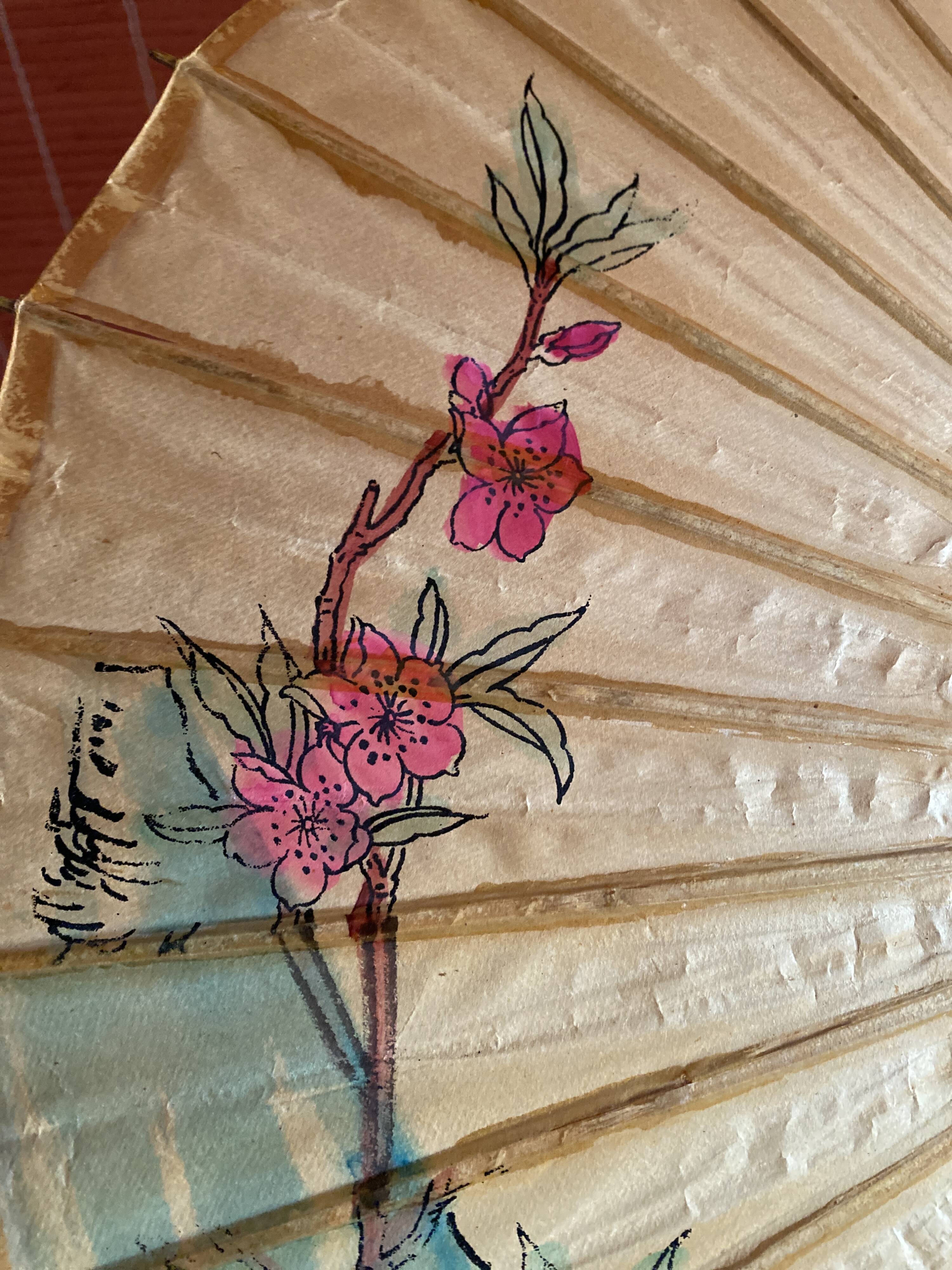 Vintage bamboo umbrella