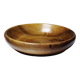 Teak or acacia wood bowl, vintage craftsmanship from the 70s-2000s