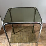 Service table with shelf