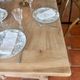 Large Restored Solid Oak Dining Table – Whitewashed Finish