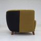 1960s, Danish 2-seater "Banan" sofa, green furniture wool, ash wood.