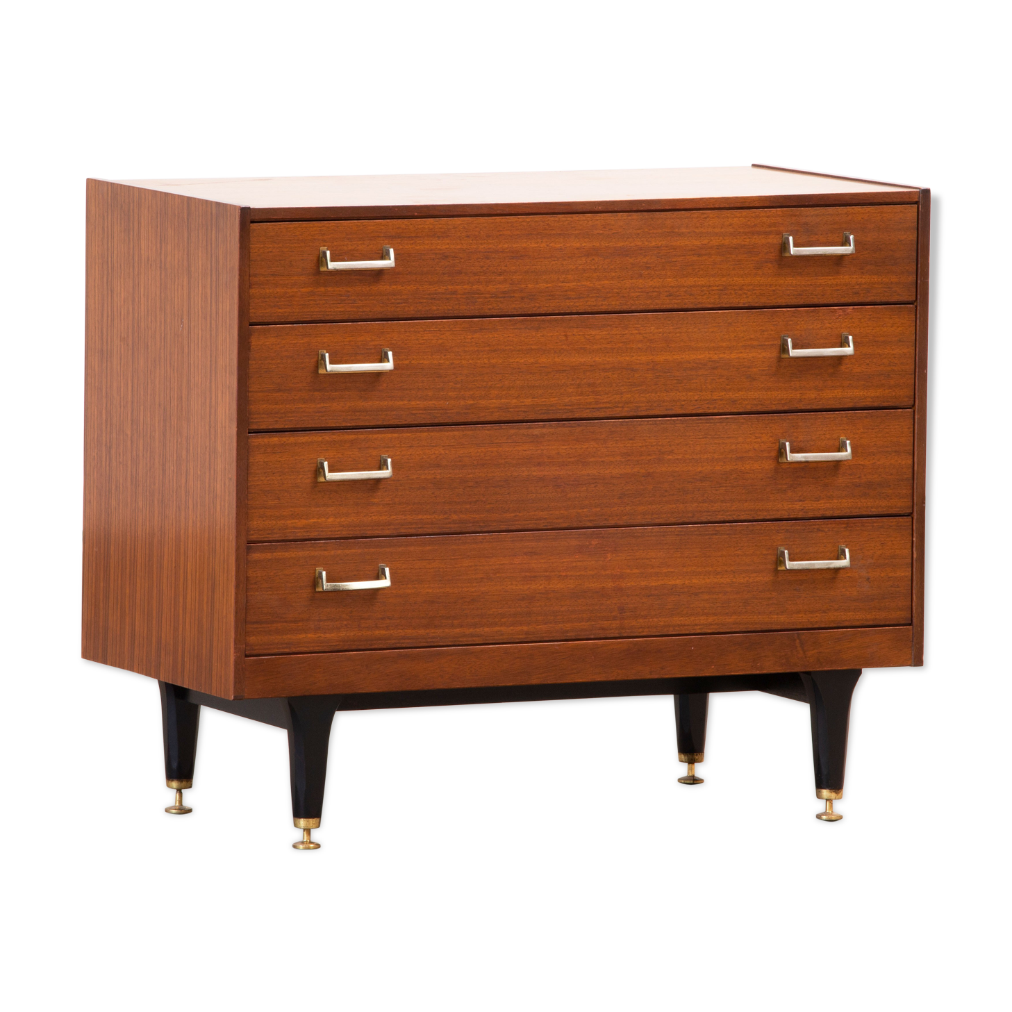Vintage teak and brass dresser 1960