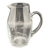 Fine chiseled glass carafe