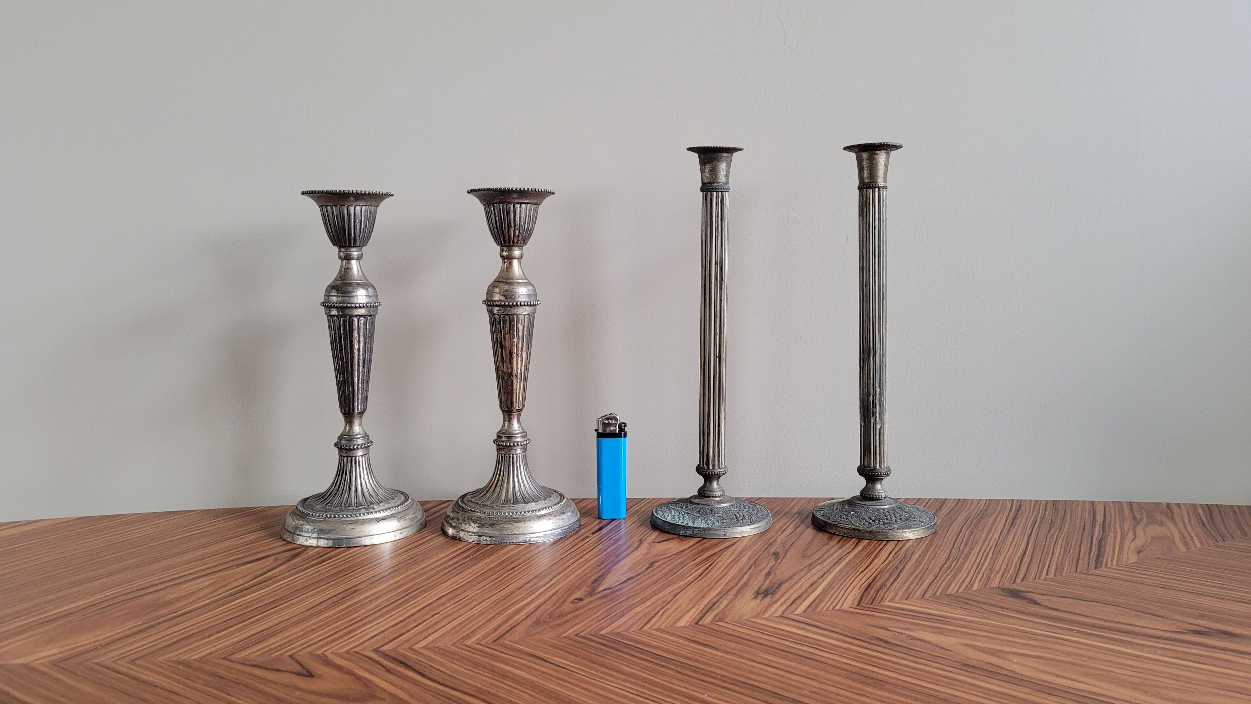 Project PRO Philippine lot 10 candle holders silver metal