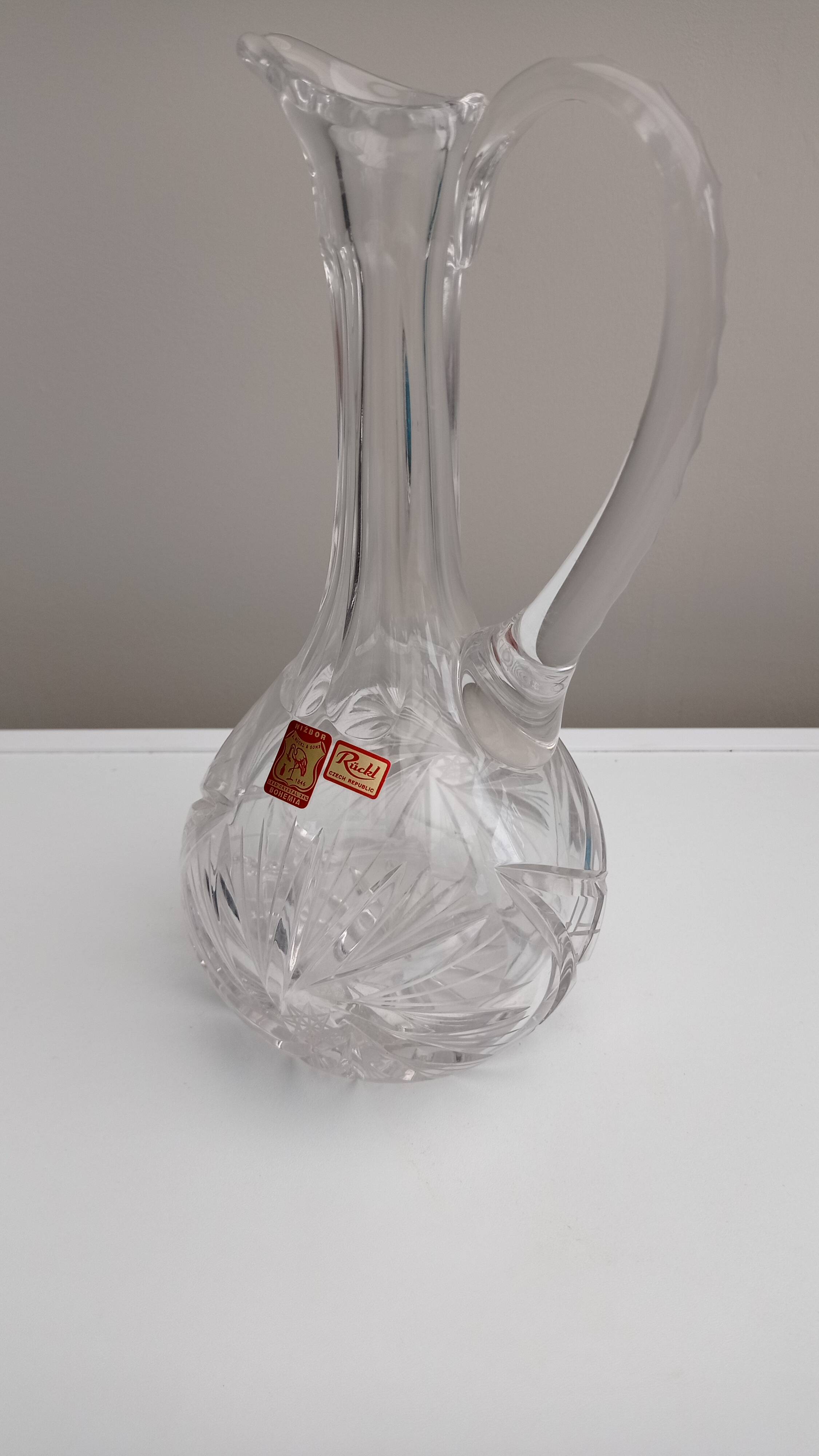 Czech crystal carafe Ruckl