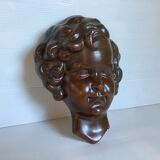 Old plaster bust head
