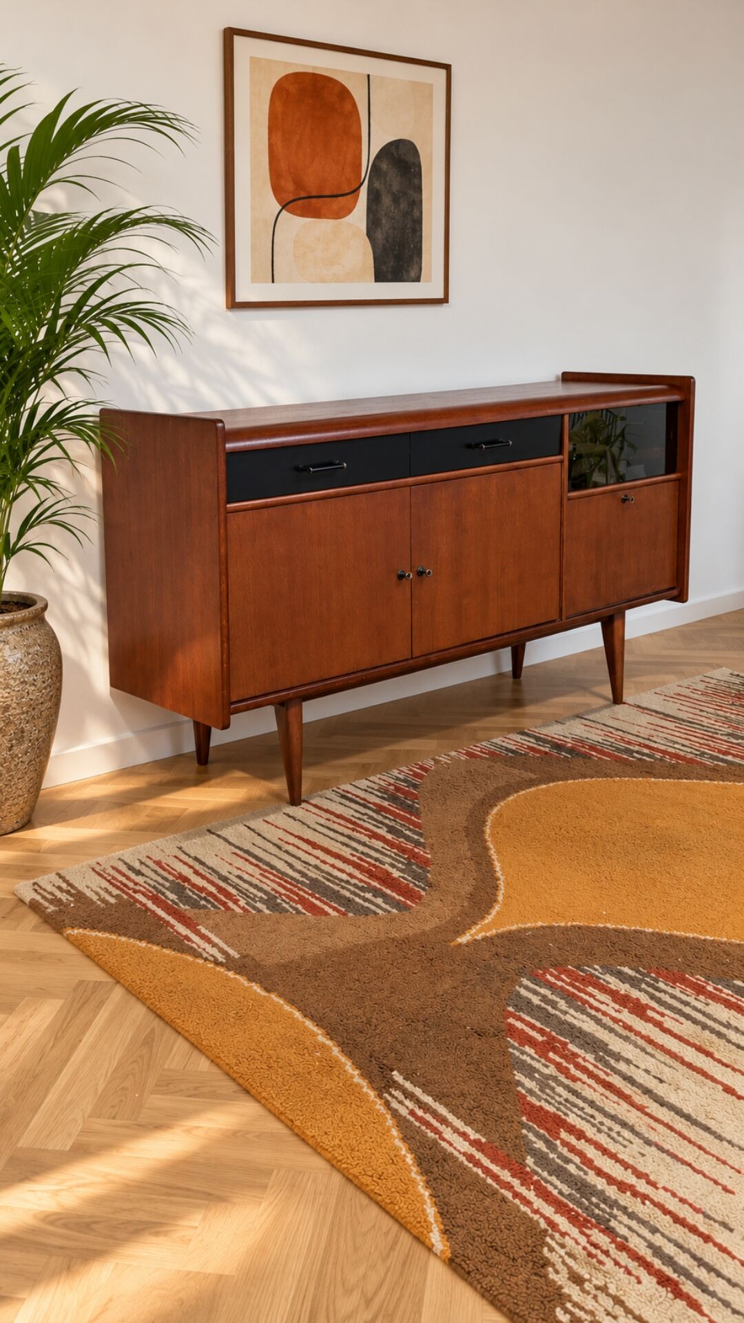 Vintage Scandinavian enfilade design