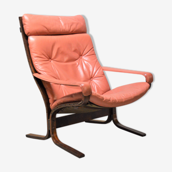 Armchair siesta leather by Ingmar Relling for Westnofa