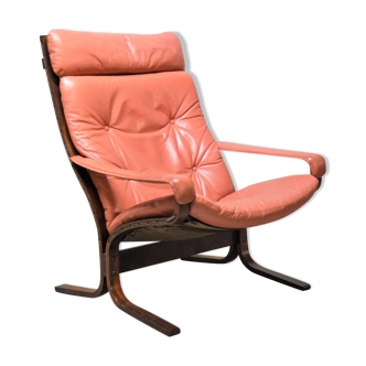 Armchair siesta leather by Ingmar Relling for Westnofa