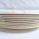 Assiettes plates Charbonnier Salins modèle Fécamp