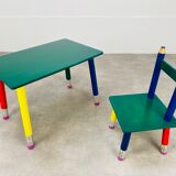 Pierre Sala desk and pencil chair for children
