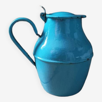 Broc Pitcher Metal Patinated Blue Enameled dpmc 0923214